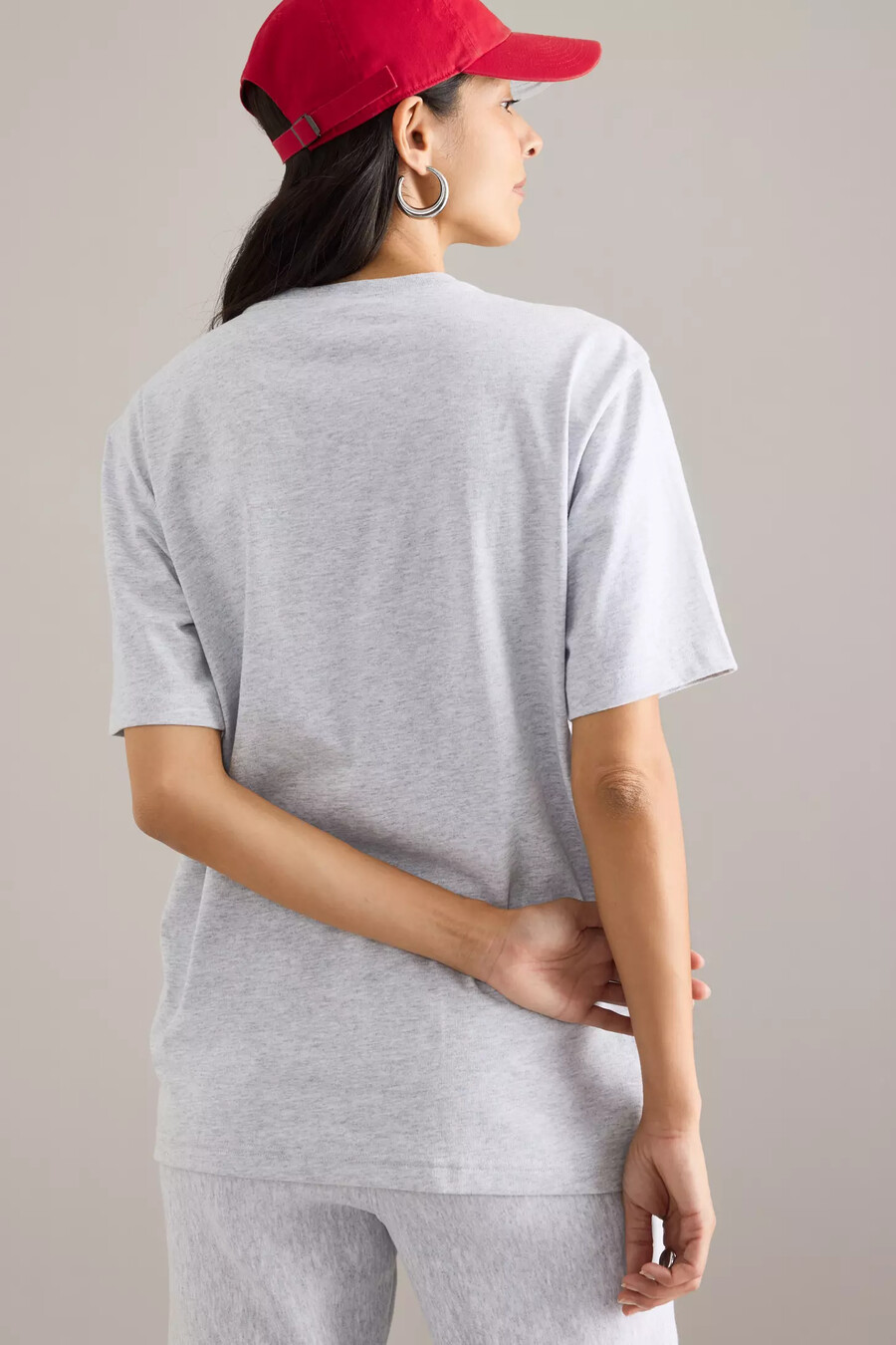 champion t-shirt mit gesticktem schriftzug-logo