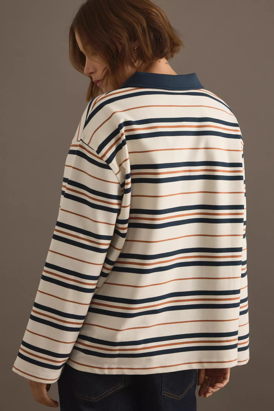 4th reckless oversized stripe rugby top