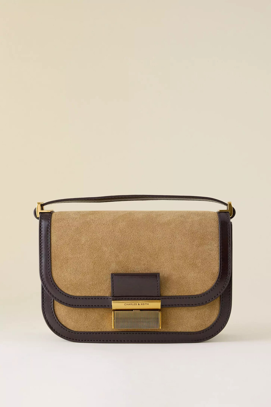 charles keith charlot umhängetasche aus recyceltem wildleder