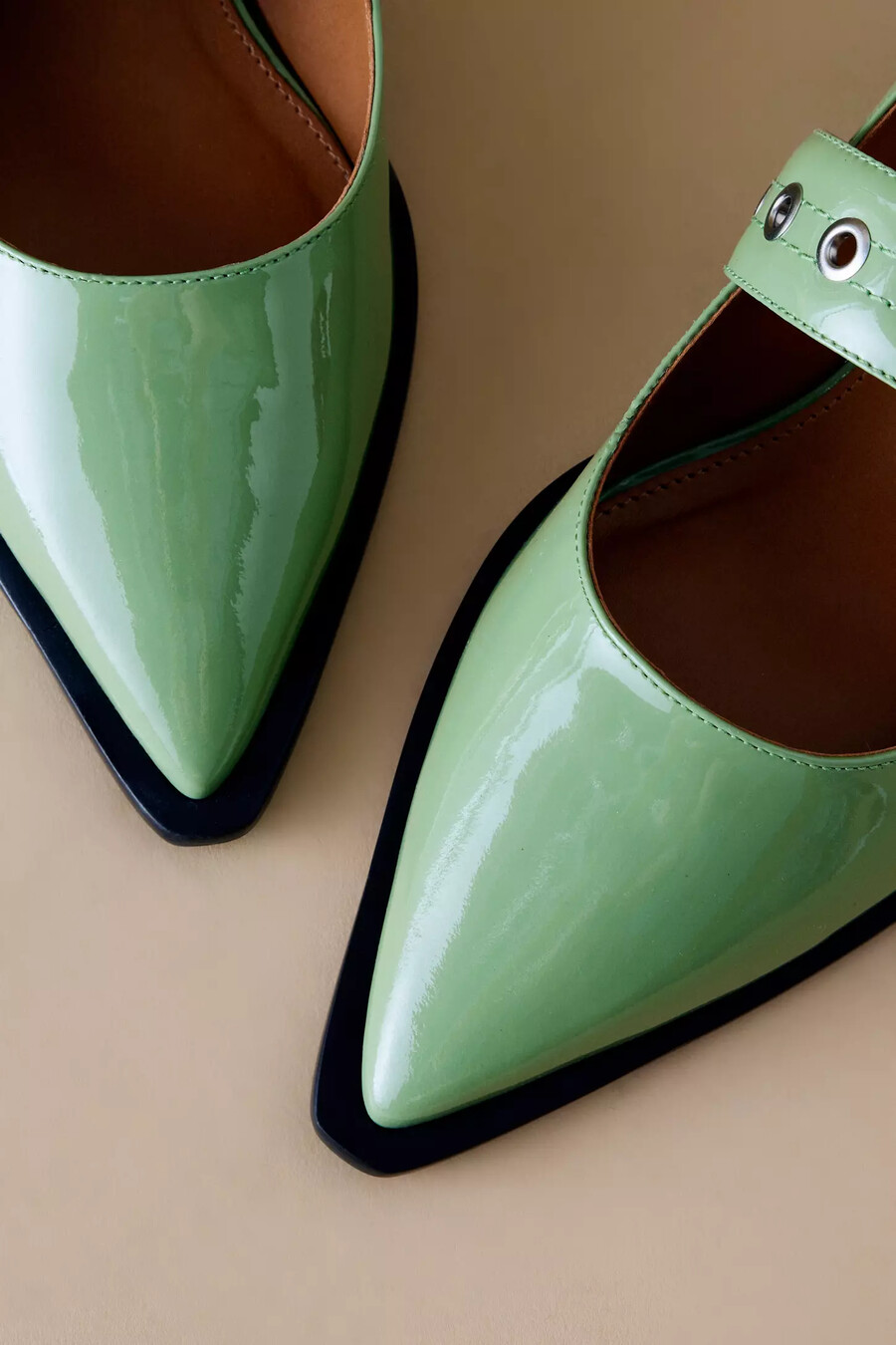 maeve spitzschuhe moto mary jane flats