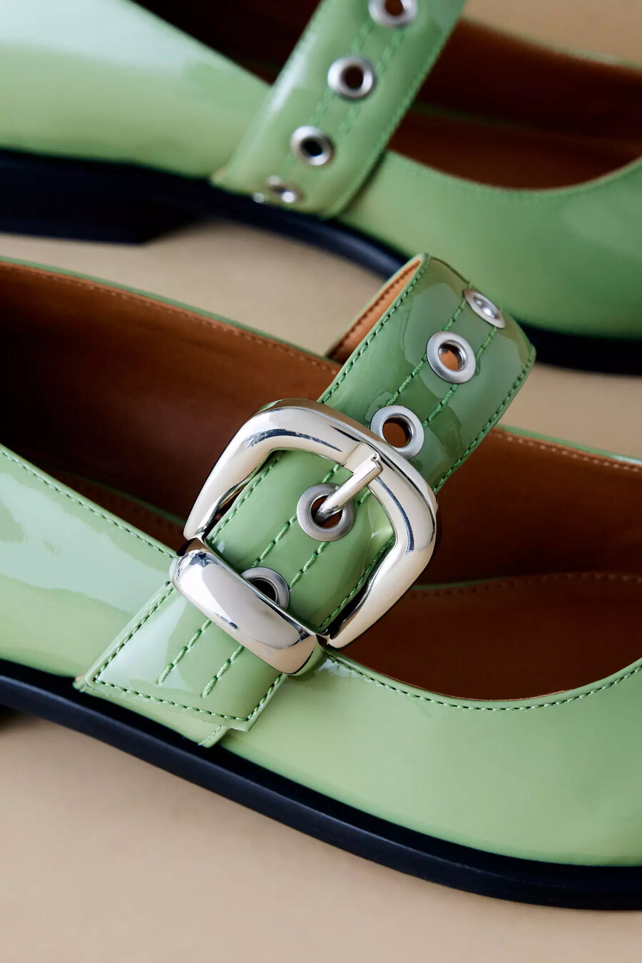 maeve spitzschuhe moto mary jane flats