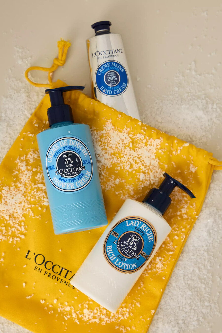 loccitane shea butter körperpflege-geschenkset