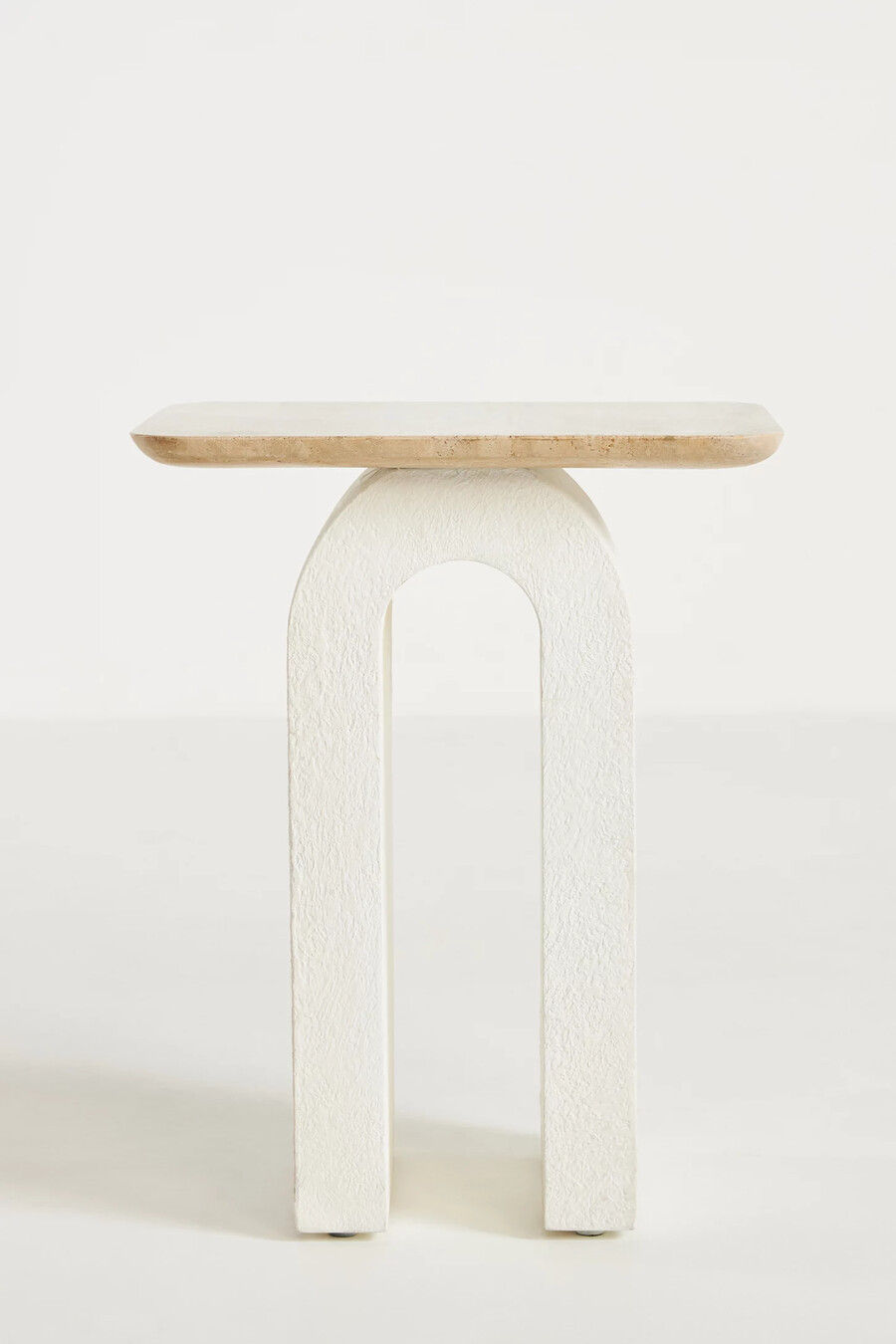 beistelltisch „aspen mit skulpturaler marmorplatte