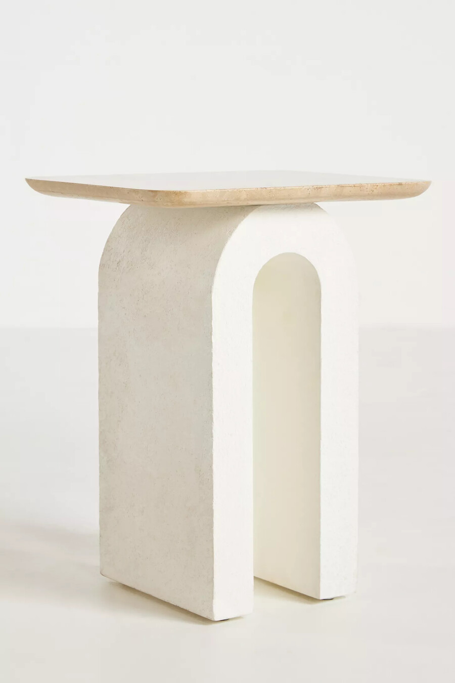 beistelltisch „aspen mit skulpturaler marmorplatte