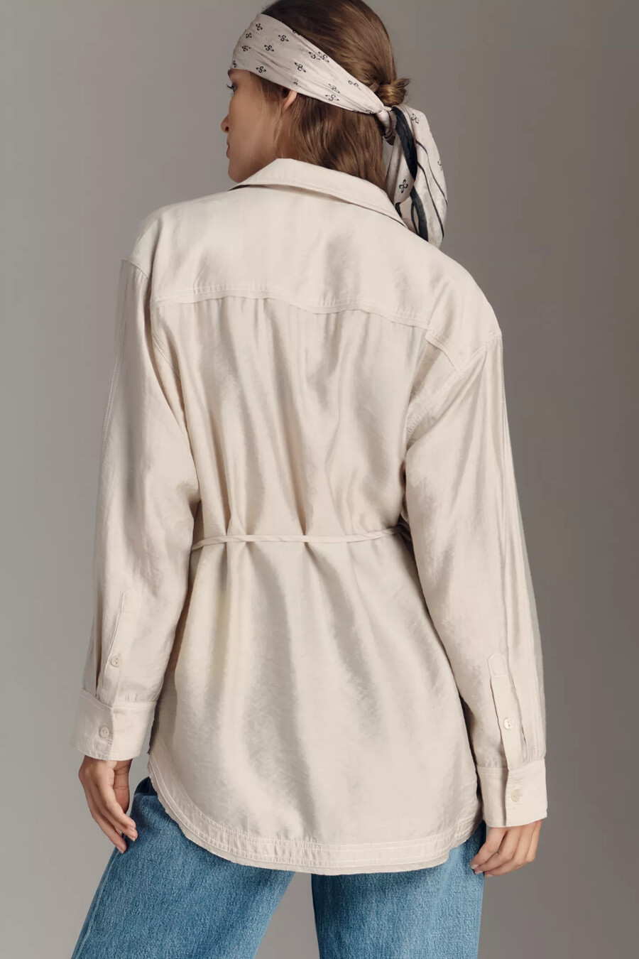 pilcro wickelbluse mit v-ausschnitt