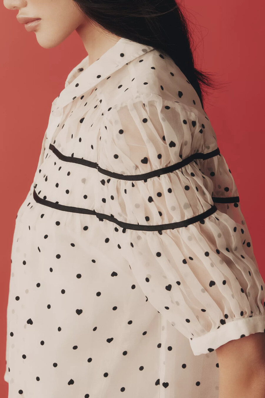 die leandra bluse mit geraffter passe von maeve