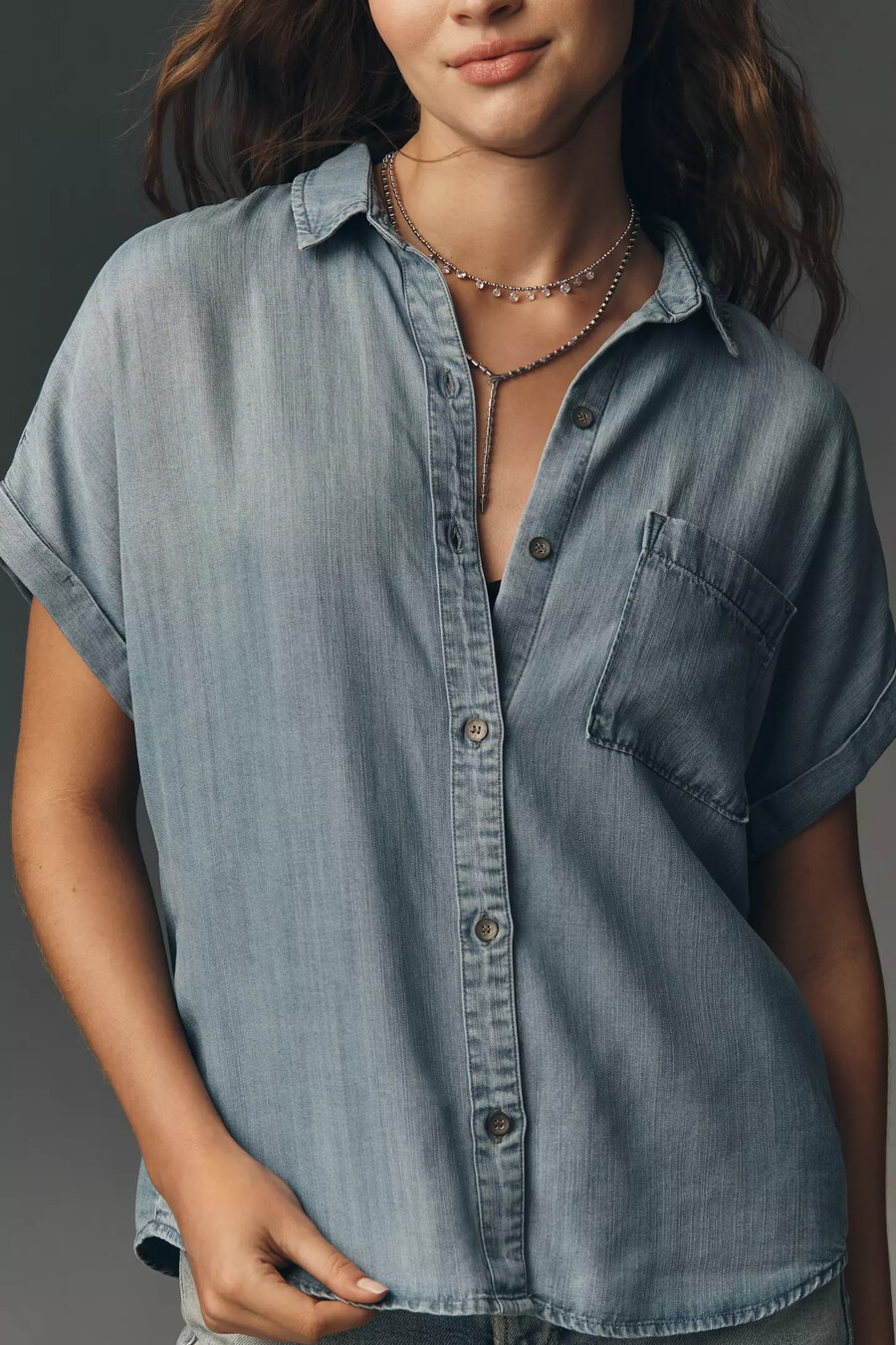 cloth stone breezy buttondown-hemd