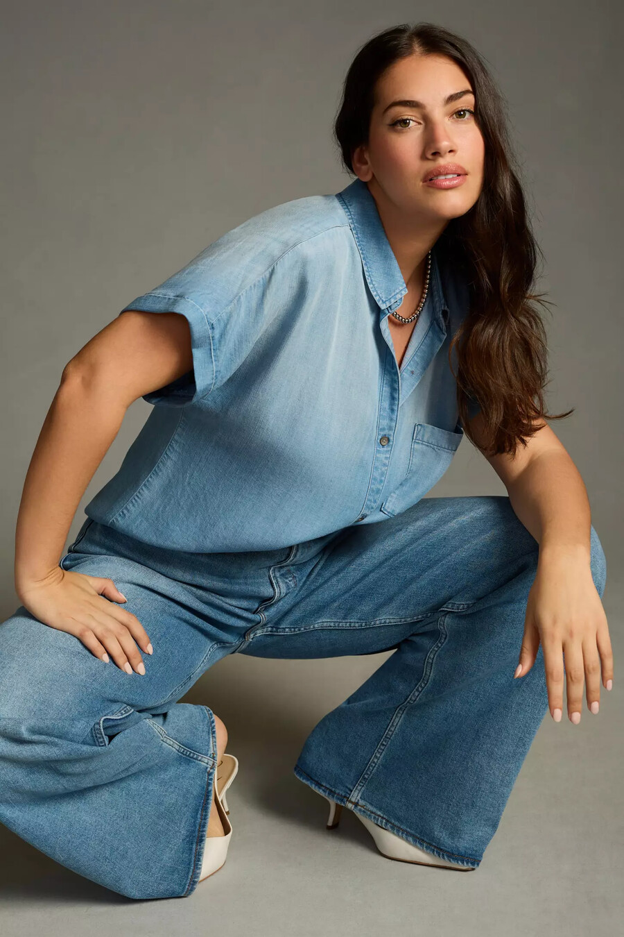 cloth stone breezy buttondown-hemd