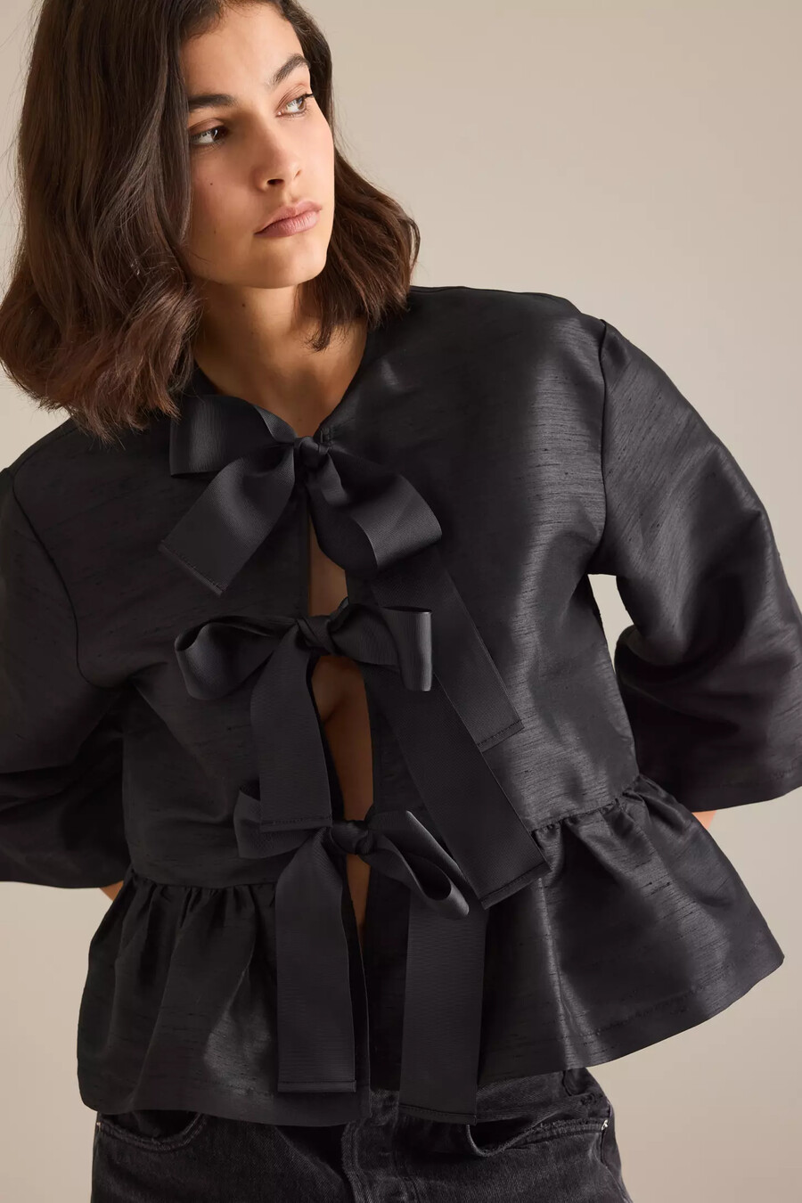 stella nova bluse mit schleife
