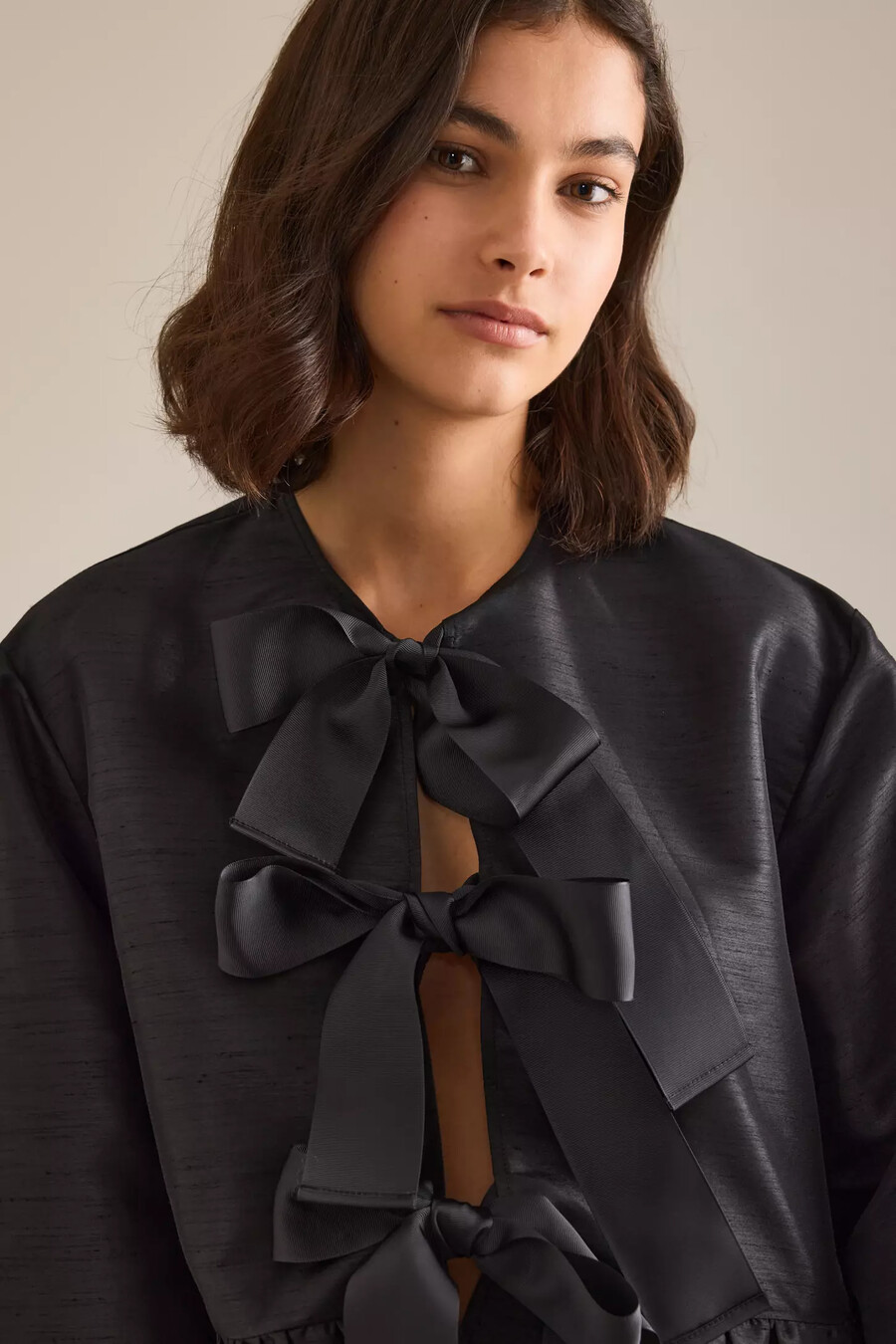 stella nova bluse mit schleife