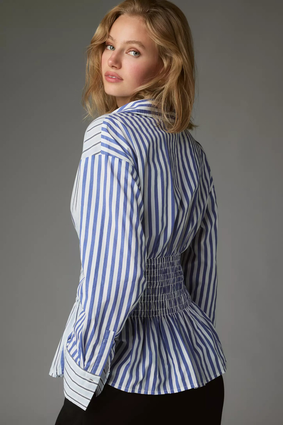 maeve hemd mit geraffter knopfleiste