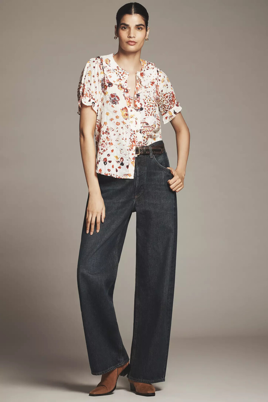 die bluse „keira mit kragen und knopfleiste von pilcro