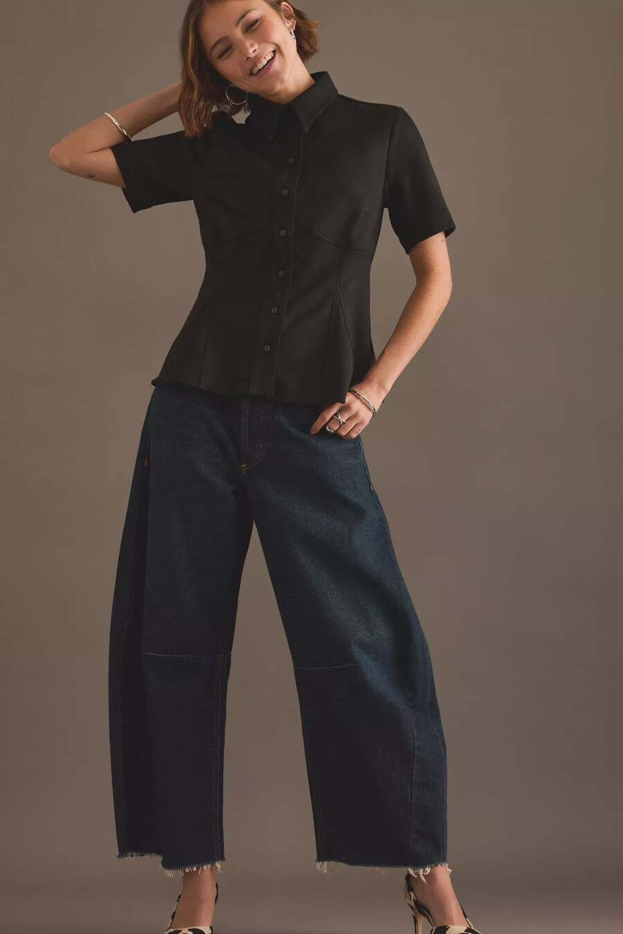 exquise bluse aus nara-wildlederimitat