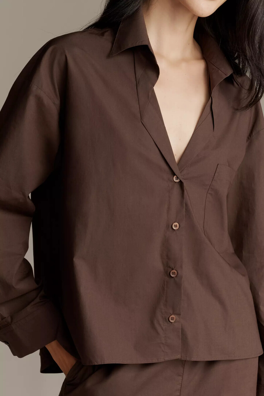 maeve langarm-hemd mit knopfleiste