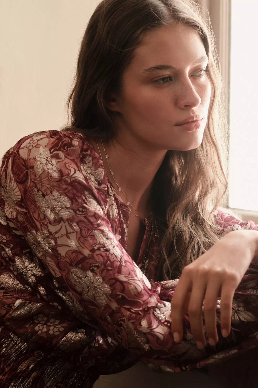 die somerset chiffonbluse