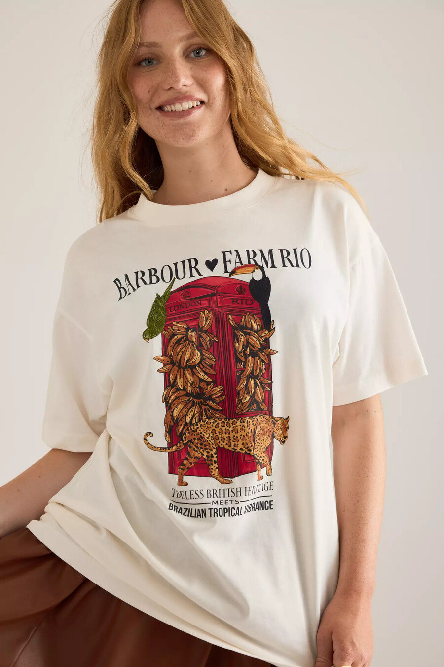 barbour x farm rio mariac t-shirt