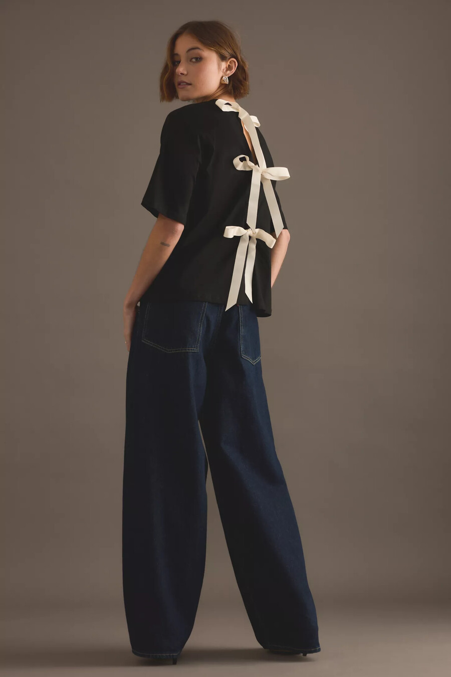 never fully dressed bow-back t-shirt