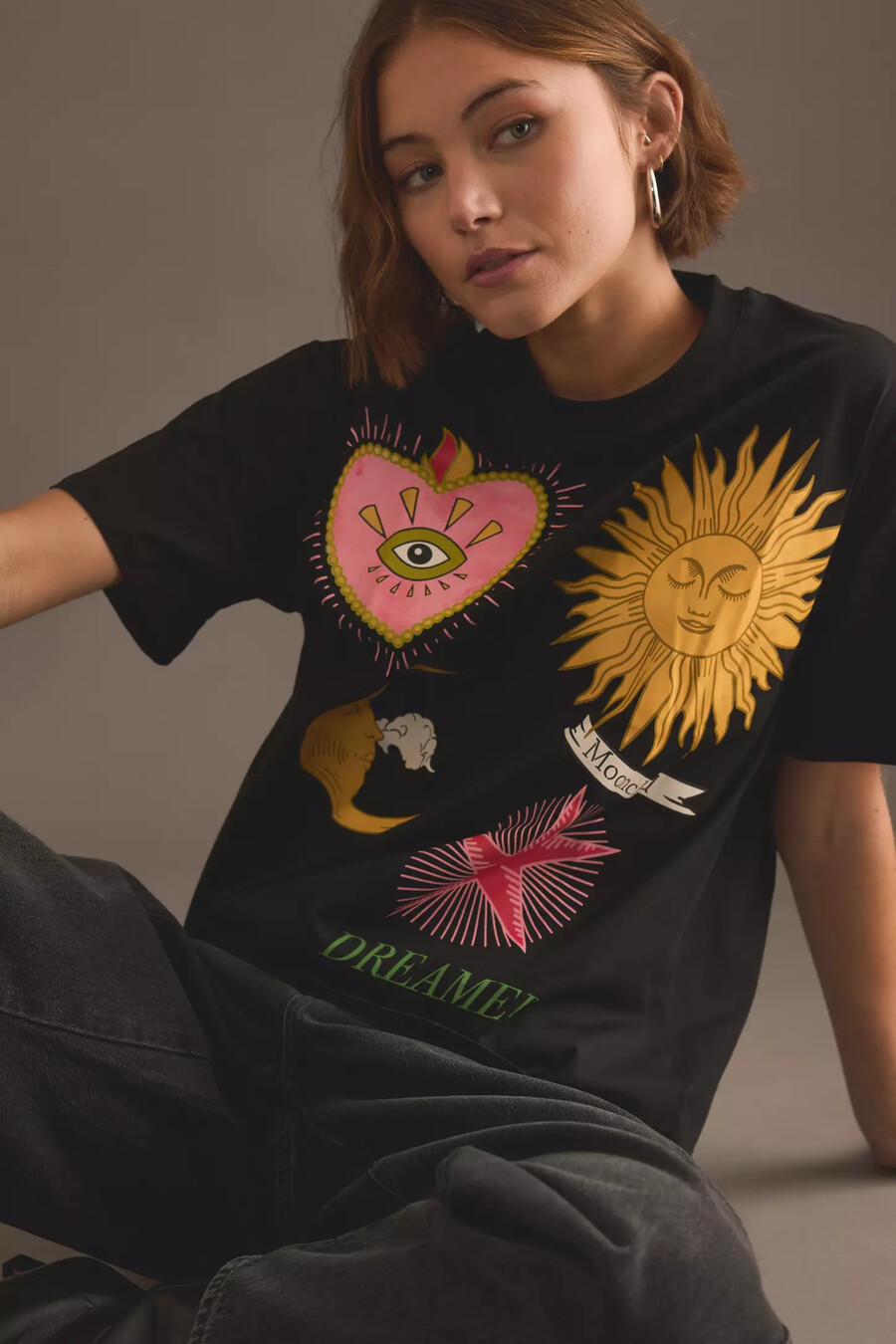 mystisches t-shirt „nie vollständig angezogen