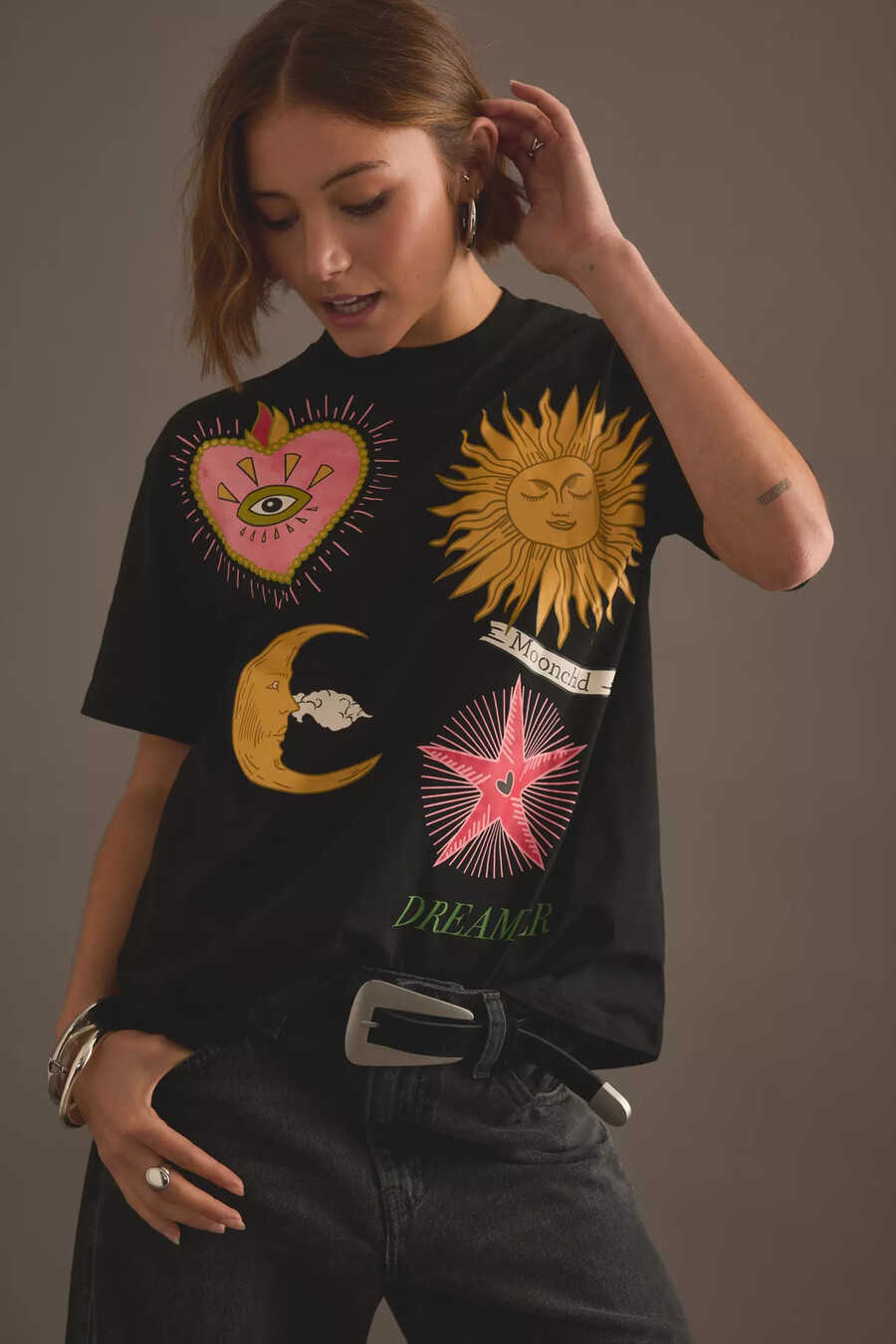 mystisches t-shirt „nie vollständig angezogen