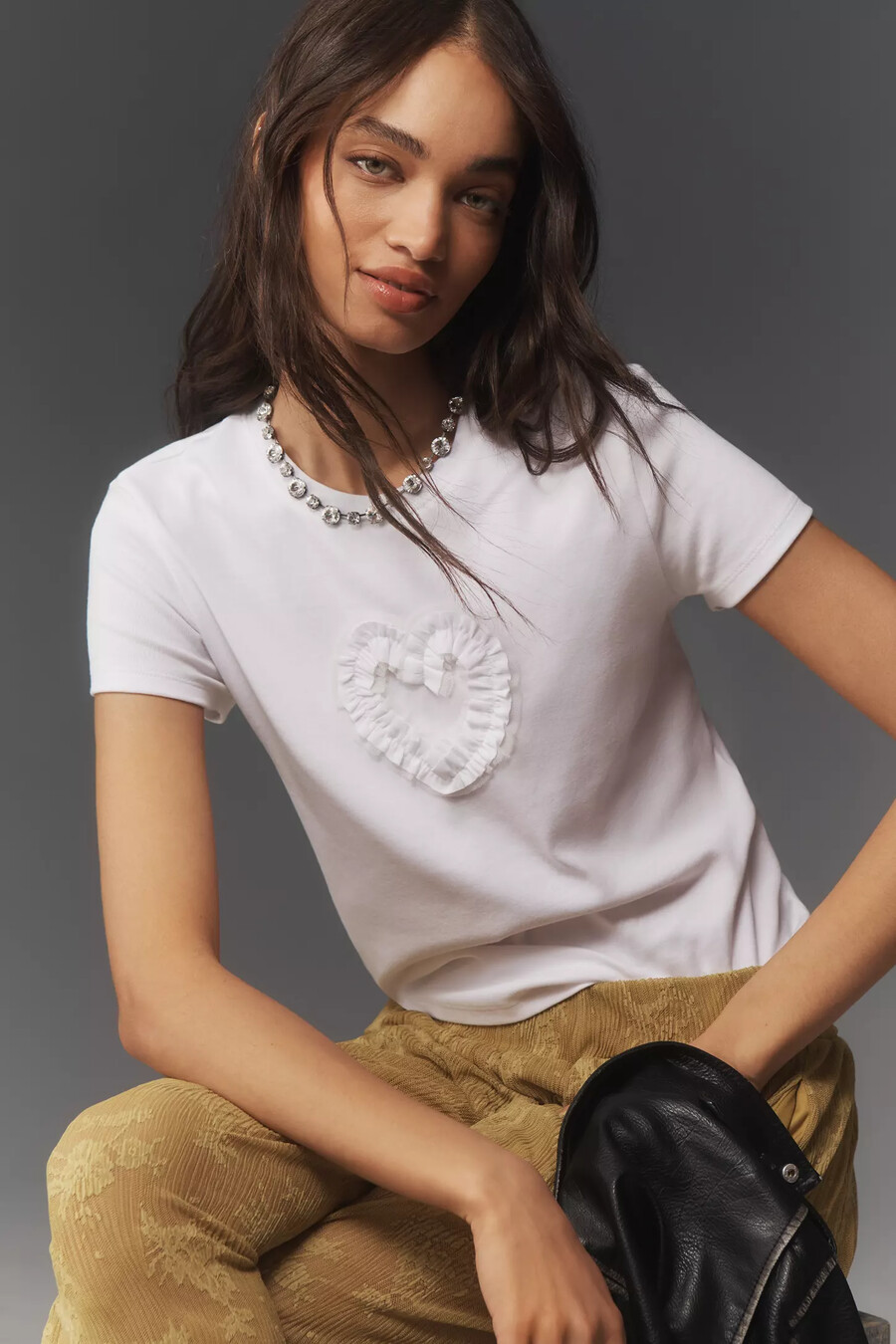 maeve herz-rüschen-t-shirt