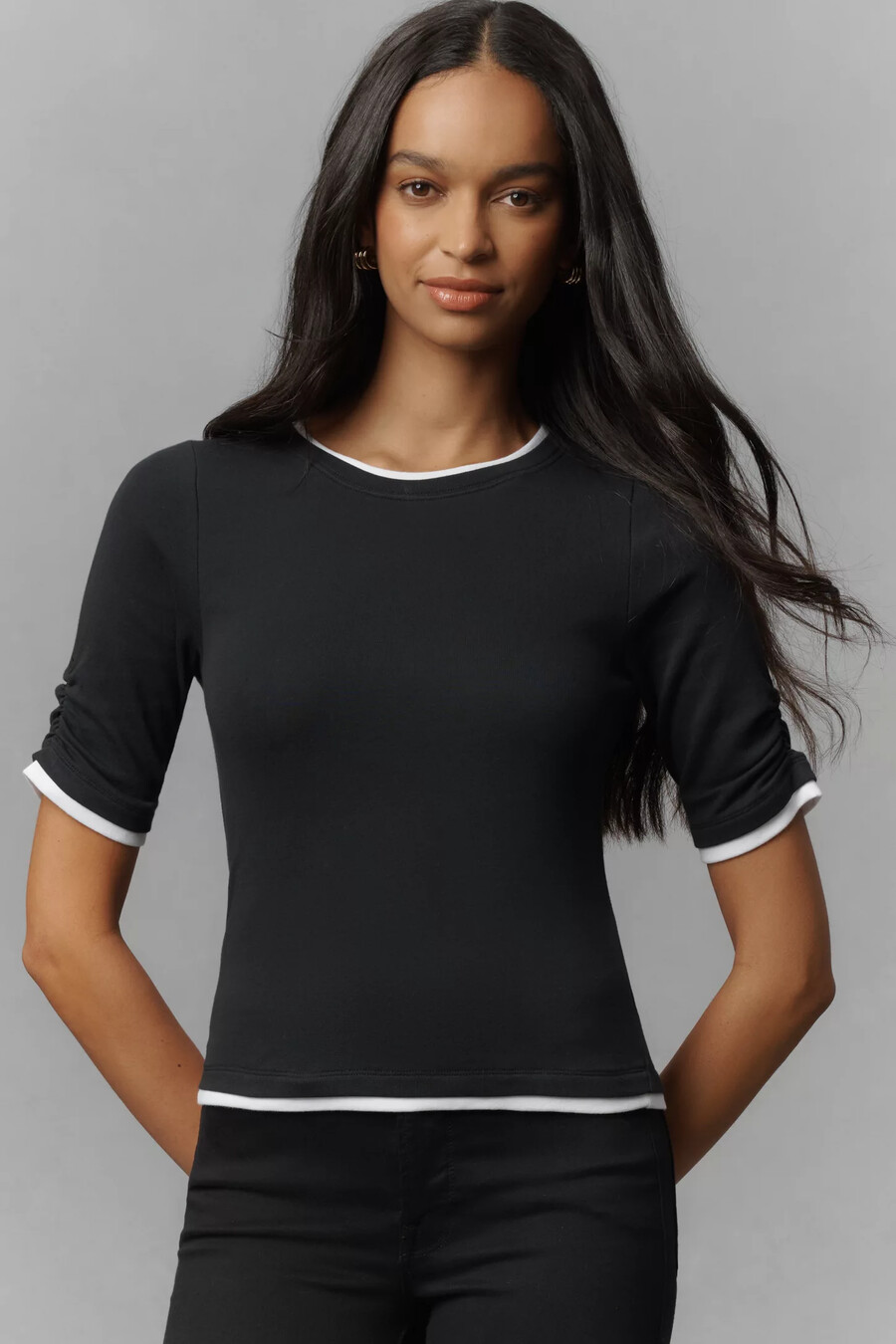 maeve doppellagiges top
