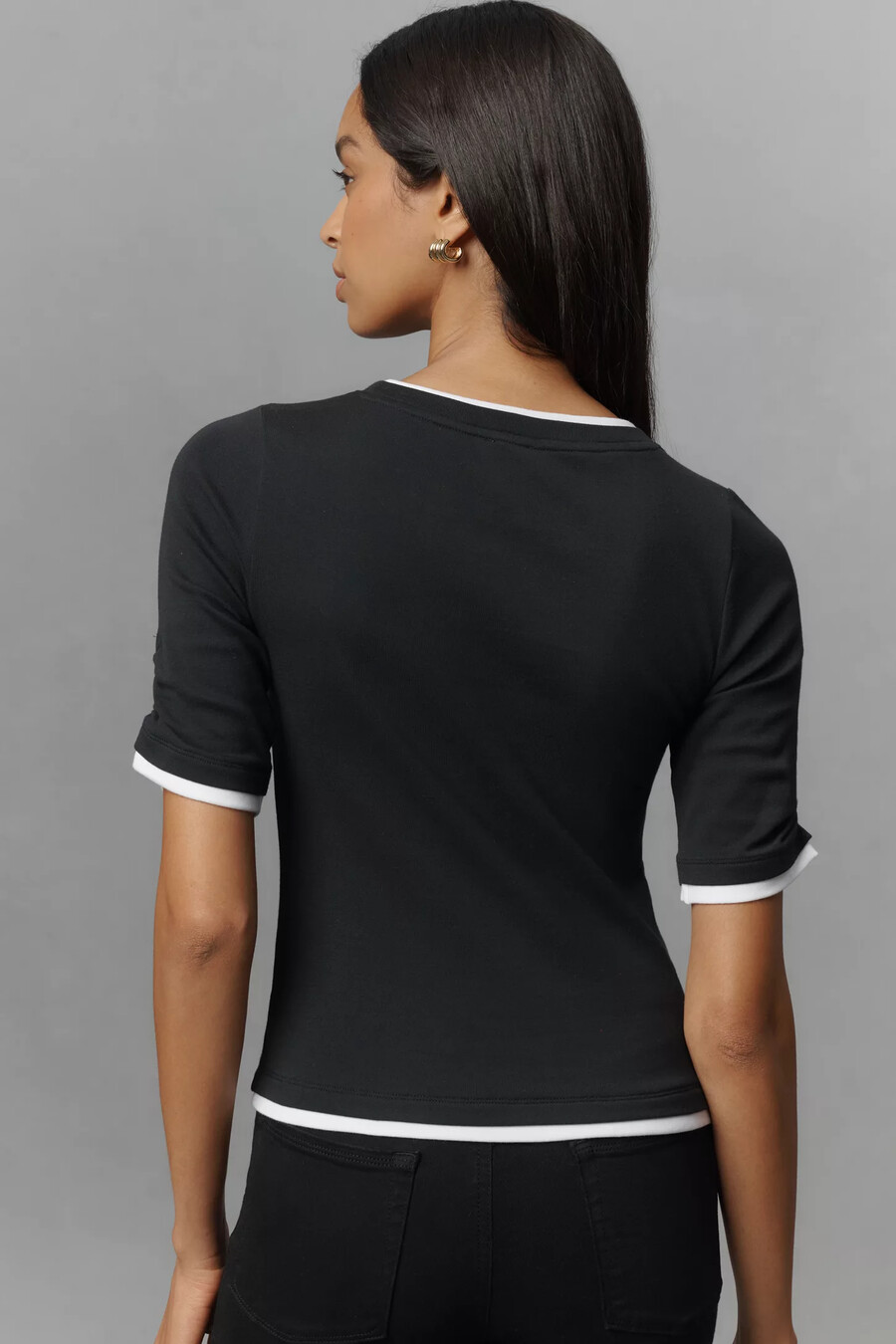 maeve doppellagiges top