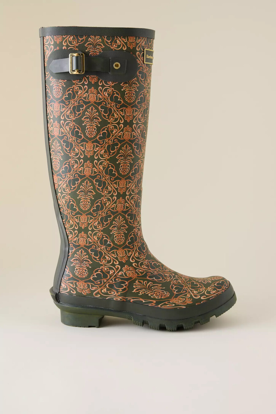 barbour x farm rio cami ananas-gummistiefel