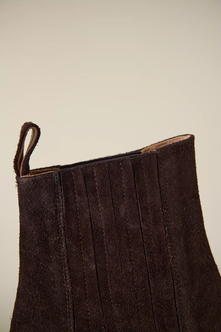 flated indigo wildlederstiefel