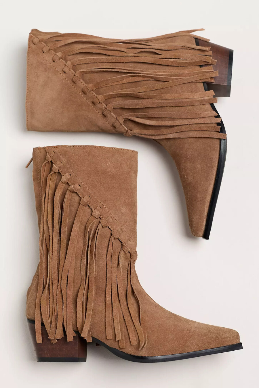 matisse wildlederstiefel mit fransen