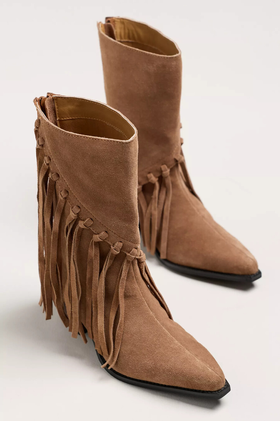 matisse wildlederstiefel mit fransen