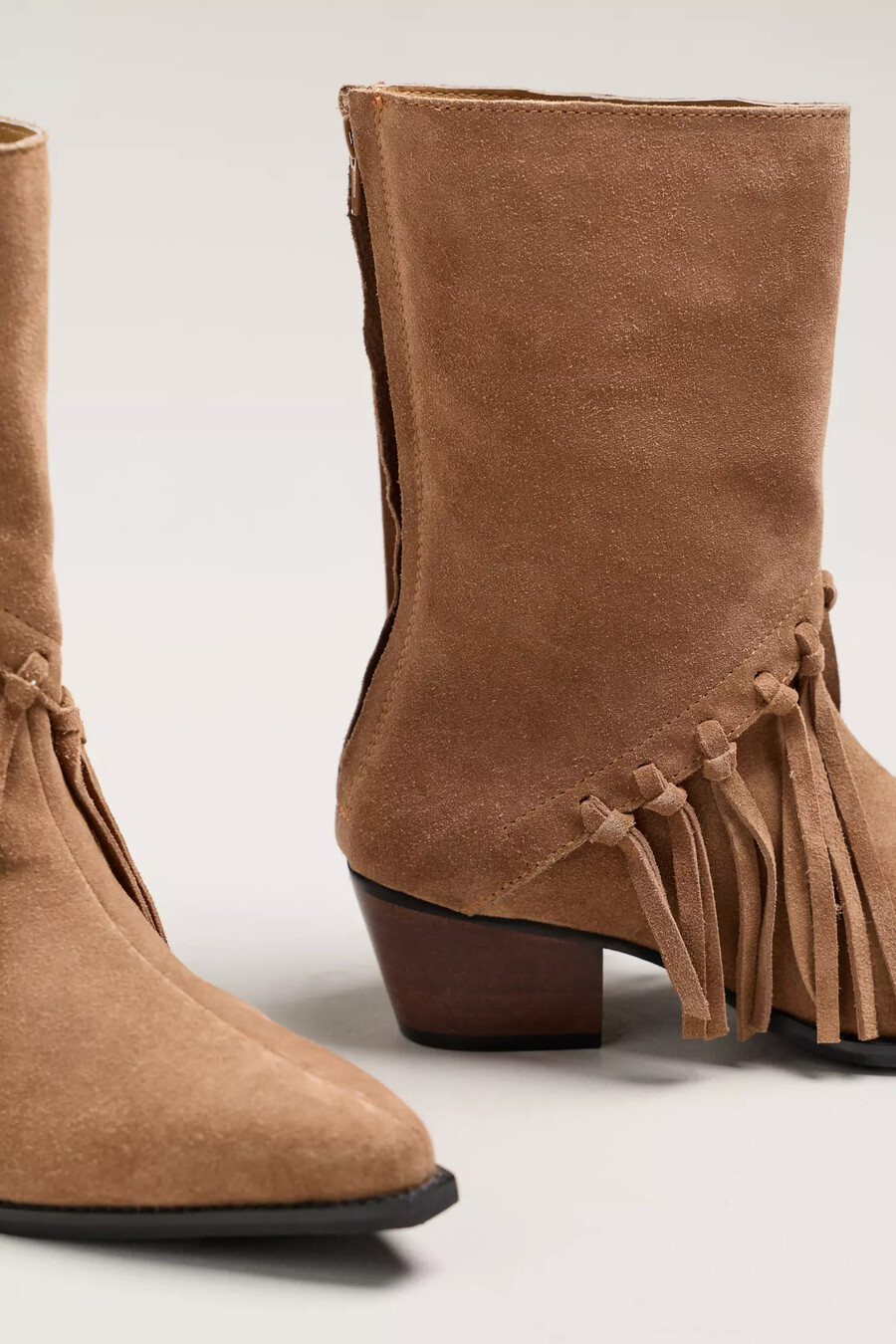 matisse wildlederstiefel mit fransen