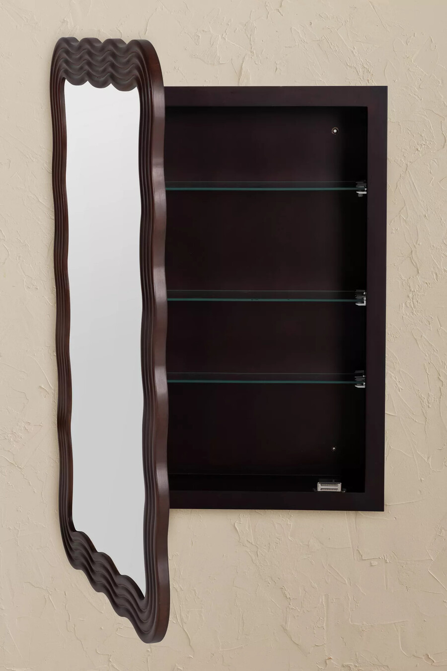 kendra wavy mahagoni spiegelschrank für badezimmer