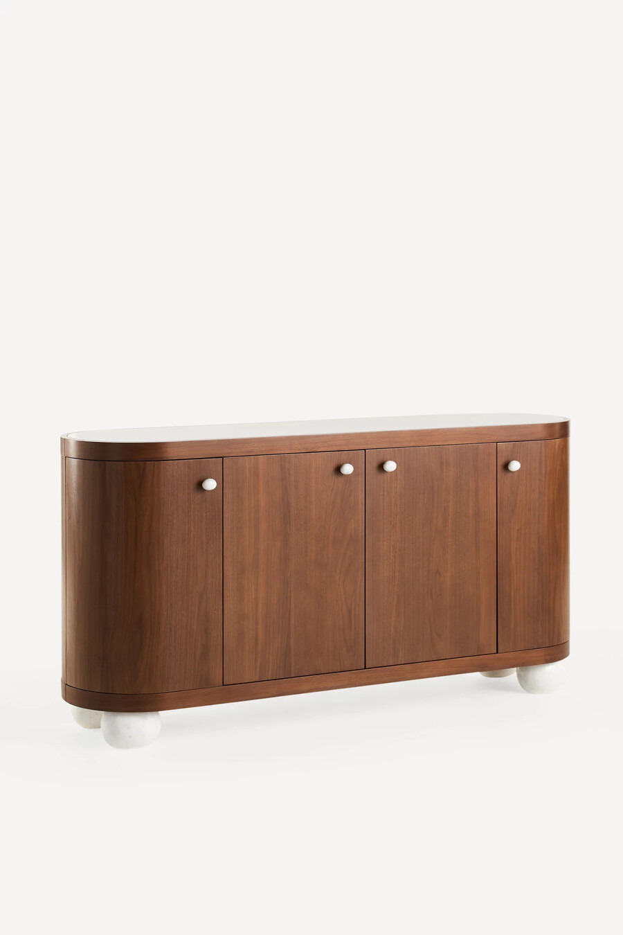 vivienne 68 sideboard aus holz mit marmorplatte