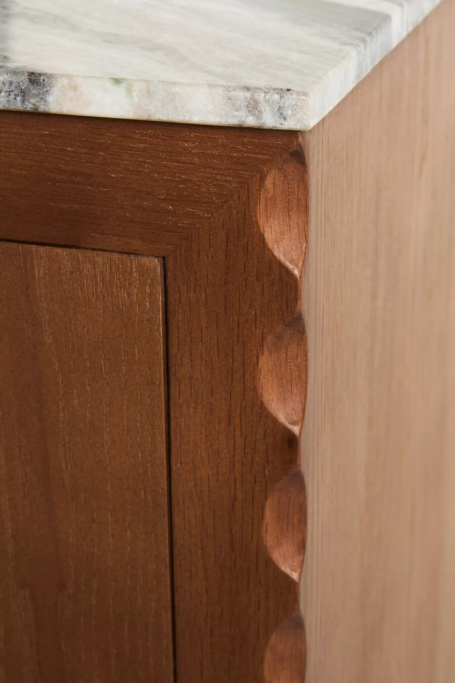 brentley rechteckiges sideboard mit marmorplatte