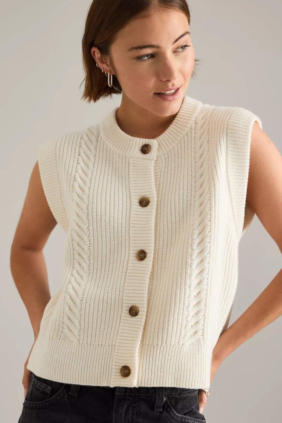 levis ines zopfstrickweste