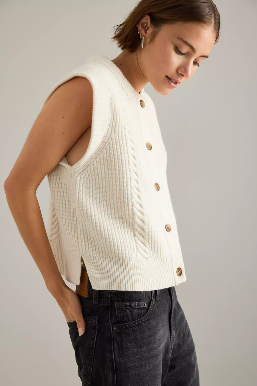 levis ines zopfstrickweste
