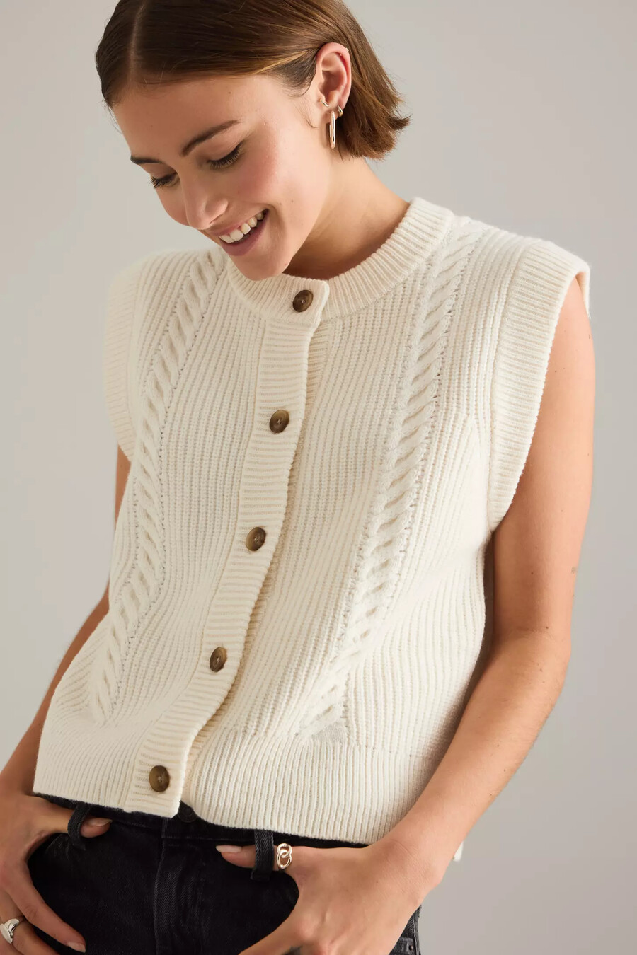 levis ines zopfstrickweste