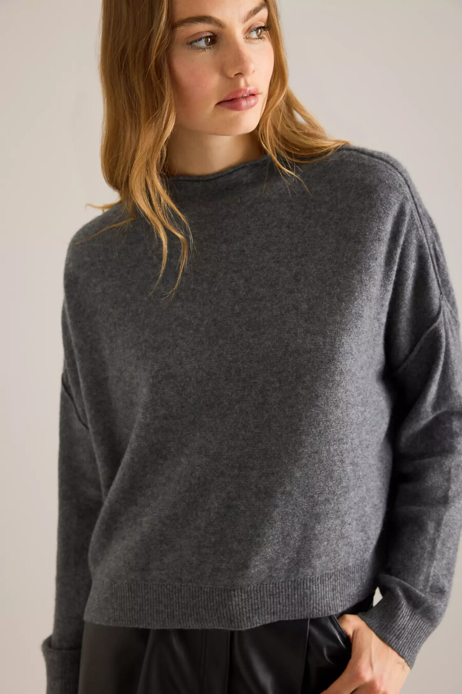 alani kaschmirpullover mit stehkragen pullover