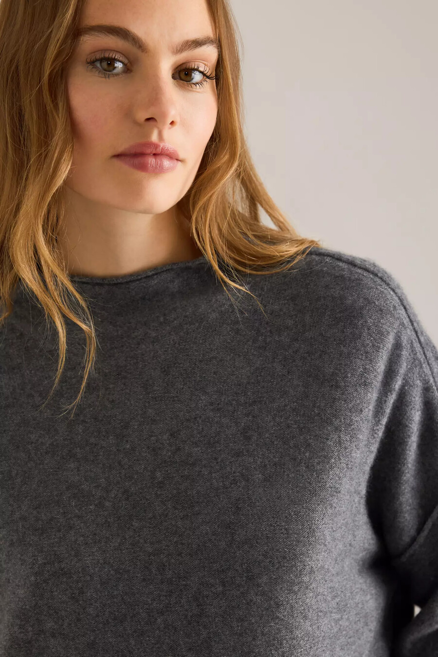 alani kaschmirpullover mit stehkragen pullover