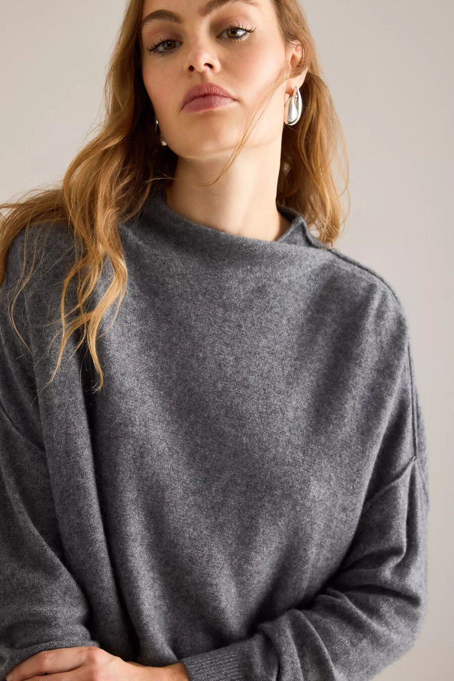 alani kaschmirpullover mit stehkragen pullover