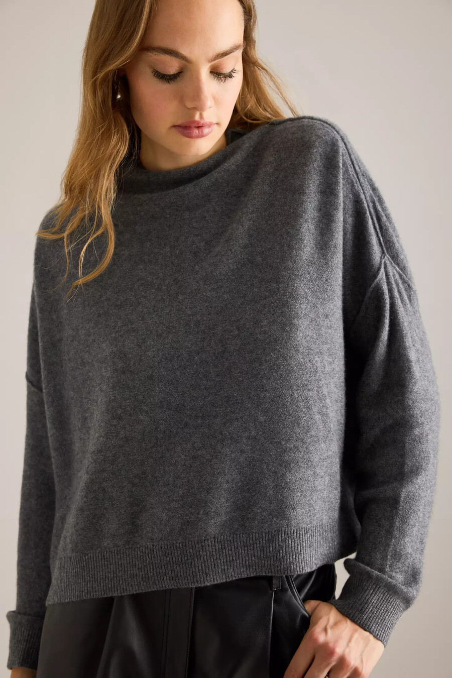 alani kaschmirpullover mit stehkragen pullover