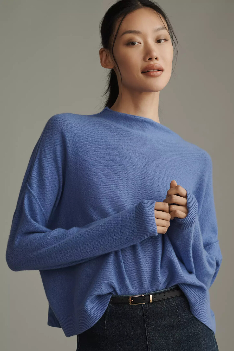 alani kaschmirpullover mit stehkragen pullover
