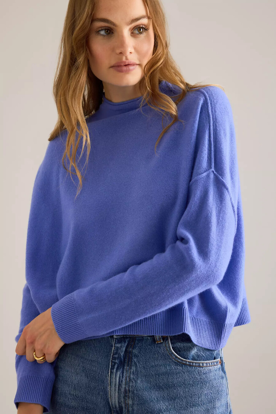 alani kaschmirpullover mit stehkragen pullover
