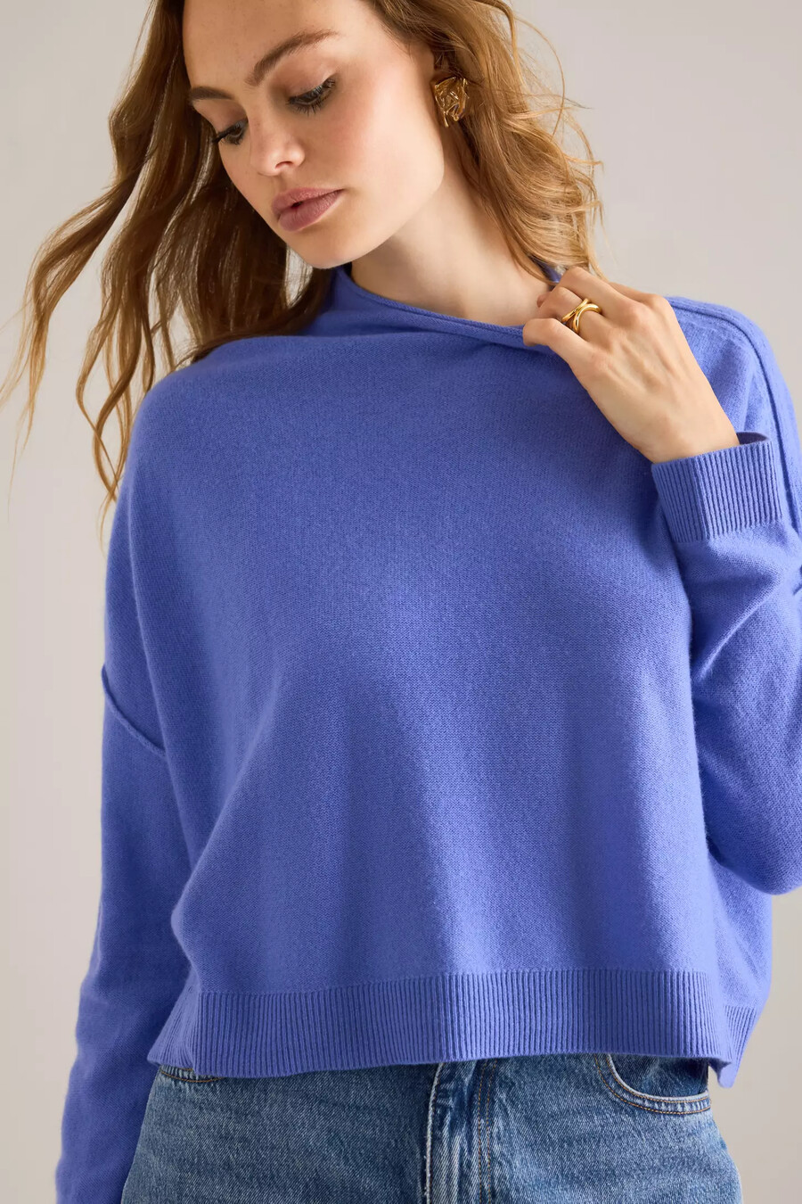 alani kaschmirpullover mit stehkragen pullover