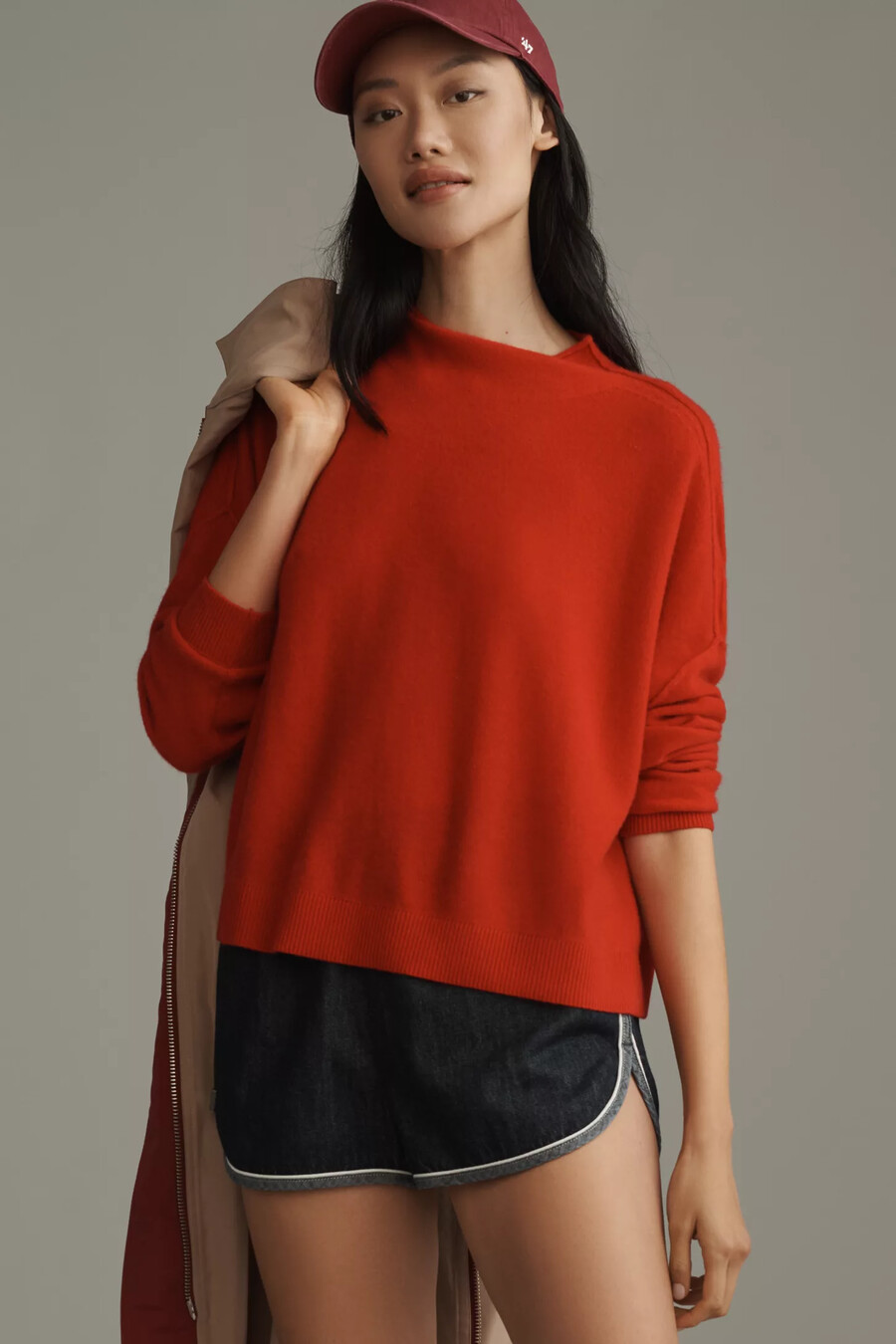 alani kaschmirpullover mit stehkragen pullover