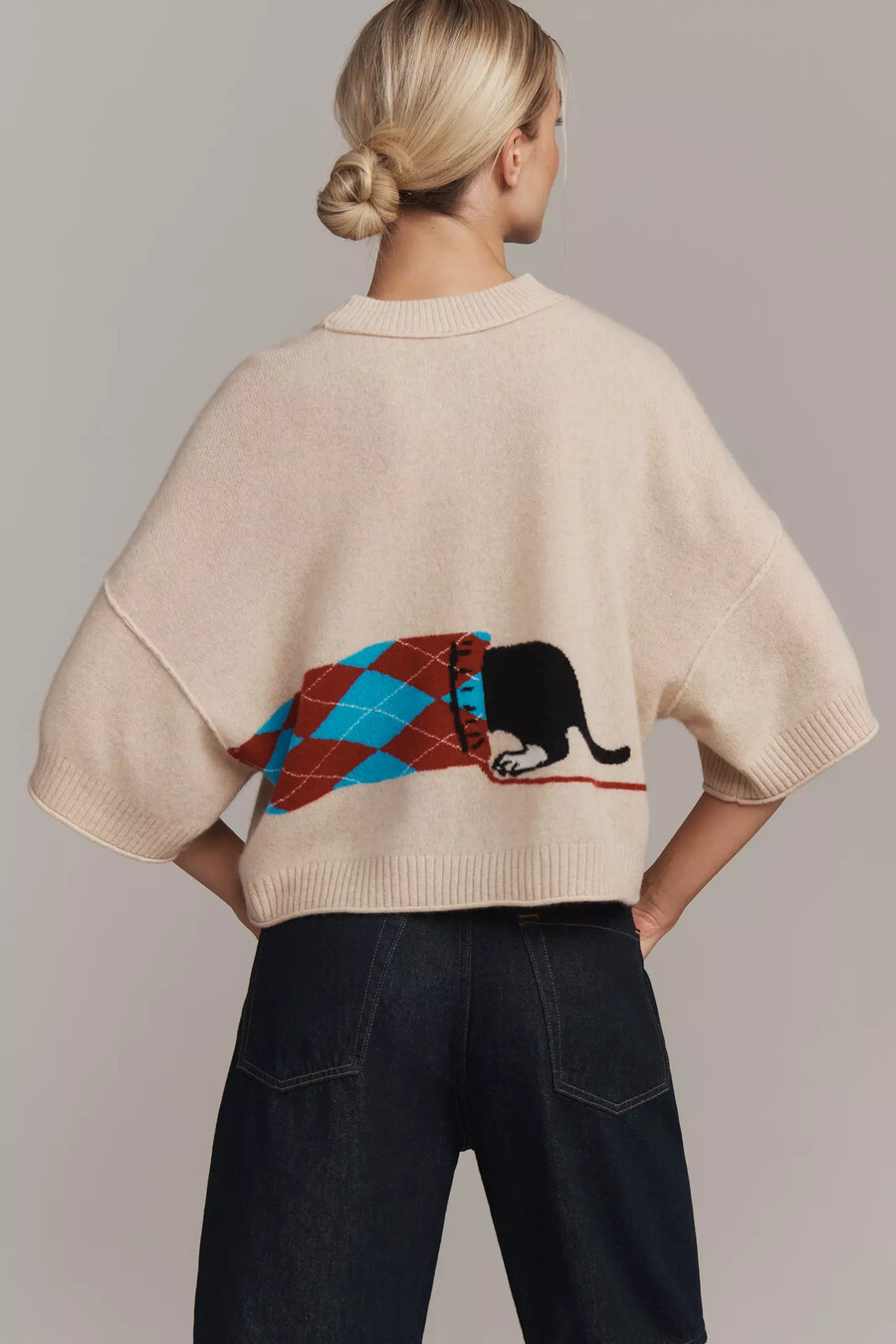der goldie kaschmirpullover mit rundhalsausschnitt