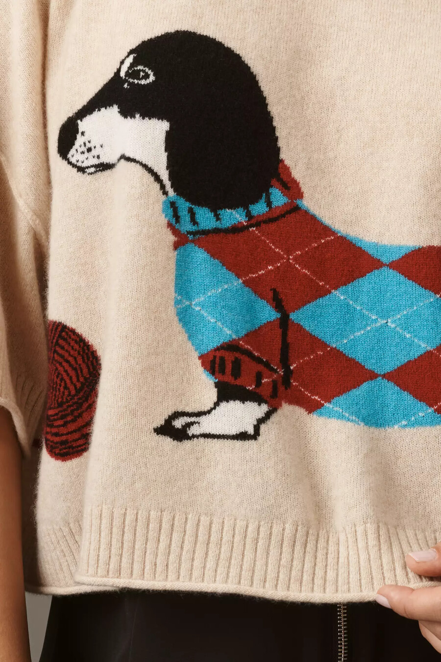 der goldie kaschmirpullover mit rundhalsausschnitt