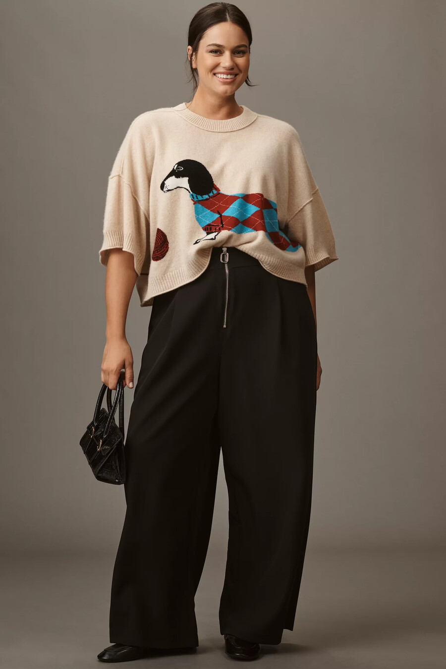 der goldie kaschmirpullover mit rundhalsausschnitt