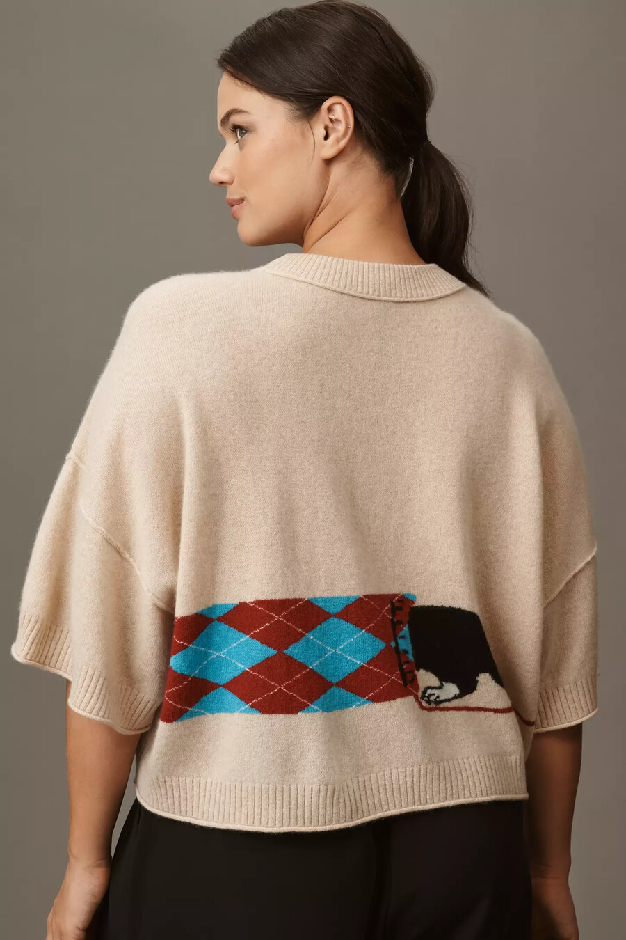 der goldie kaschmirpullover mit rundhalsausschnitt