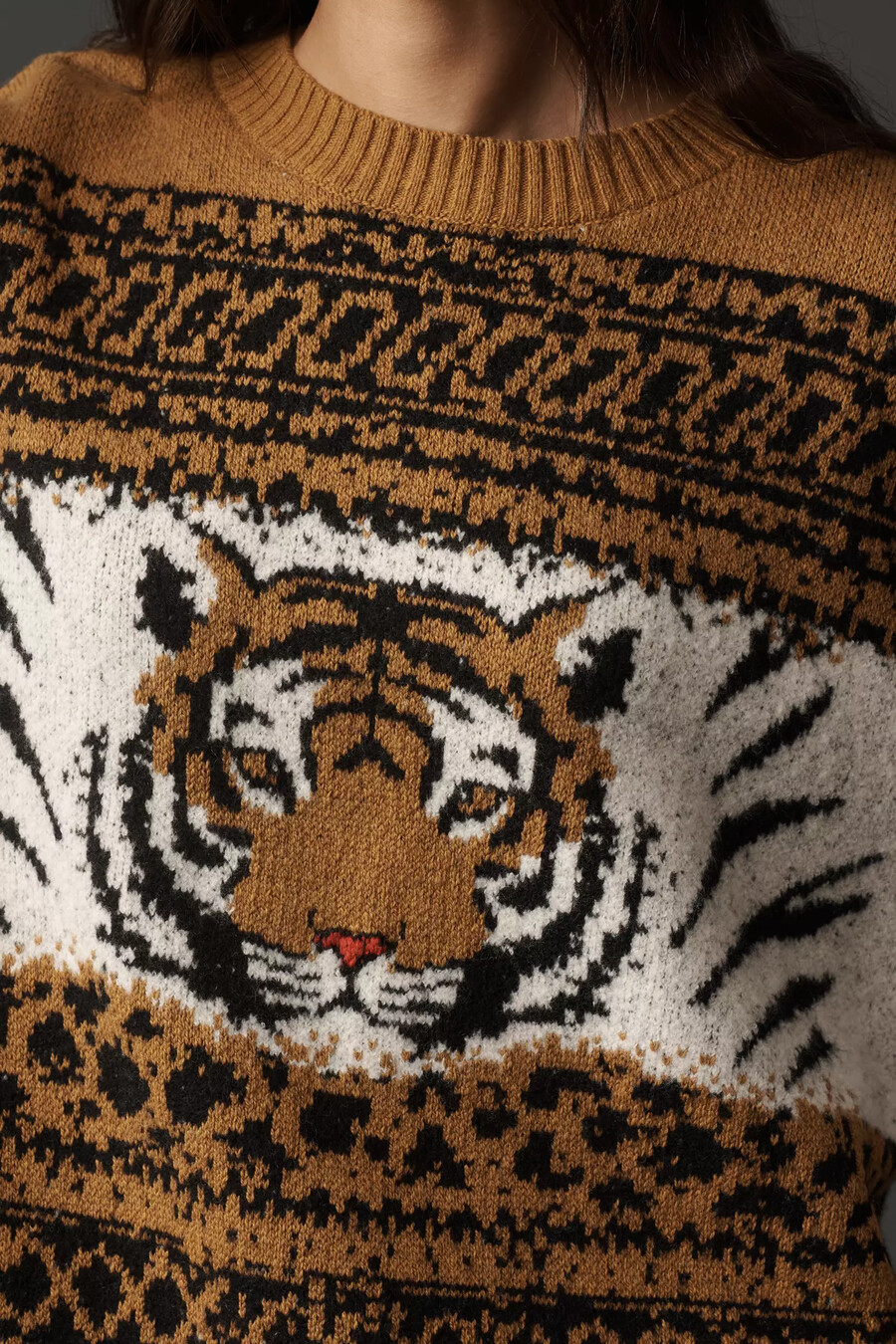 pilcro tiger icon wollmischung pullover